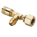 Flare to Female Swivel Tee - Female Run Swivel Tee - Refrigeration Access Valves